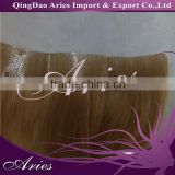 top quality brazilian/indian/chinese remy human hair pu tape skin weft