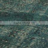 Handmade Turkish Carpet - Turquoise Over-dyed Rug (6,6 x 3,4 Feet) thumbnail-2
