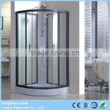 Tempered Glass Shower Enclosure With ABS Tray