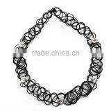Fashion Custom Design 90s Tattoo Choker Plastic Crystal Bead Necklace Quality Choice thumbnail-2