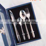 Stainless Steel Flatware Set in Simple Style