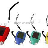 Plastic Solar Dynamo Rechargeable 2 Led Light for Gift