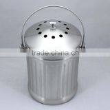 1.0 Gallon Stainless Steel Kitchen Compost Pail With Charcoal Filter thumbnail-4