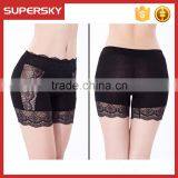 K-961 Lace Trim Women Safety Slim Elastic Short Legging Girl Underwear Short Lace Leggings thumbnail-2