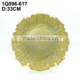 13 Inch Wholesale Charger Plates in Color Painted by Spinning in Cheap Price thumbnail-4