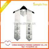 Graduation Imprinted White Stoles,Graduation Stole,Choir Stole thumbnail-1