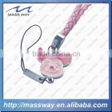 customized cartoon 3D pig shape mobile phone charm                        
                                                                                Supplier's Choice