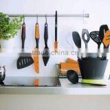 7 Pcs Silicone Kitchenware With Colorful PS Handle