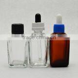 Square Glass Bottle Childproof Cap/ Square Glass Pipette Dropper Bottles /square Glass Euro Dropper Bottles thumbnail-1