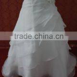 (MY0018) Organza Ruffle Skirt Real Sample Wedding Dress Made In China thumbnail-4