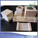 NATURAL Bathroom Accessory Sets BAMBOO LATS BATH ACCESSORIES SET thumbnail-1