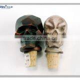 Human Skull Head Funny Design Bottle Wine Stopper Halloween Custom Wine Stopper thumbnail-1