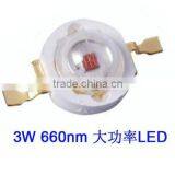 3W High Power LED Chip 660nm for Led Growing Light