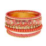 2016 New Fashion Bohemia Ladies Women Weave Metal Alloy Bracelets & Bangles Punk Wide Party Wedding Multicolor Bangle thumbnail-4