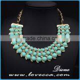 Luxury Classy Women Fashion Gold Alloy Exaggerate Statements Crystal Gift Necklace Wholesale thumbnail-5