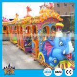 Electric Train for Kids Used Amusement Park Rides Elephant Track Train for Sale thumbnail-4