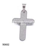 Touchlove New Arrival Engraved Cross Custom Stainless Steel Pendant Necklace thumbnail-1