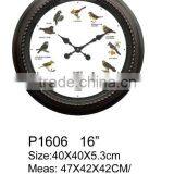 Promotional Plastic Bird Sounds Wall Clock thumbnail-2