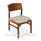 custom made furniture wooden fabric restaurant dining chair