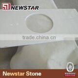Newstar Hotel Quartz Vanity Top,snow White Quartz Top