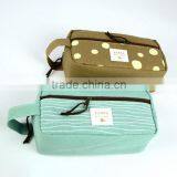 Clear Customizable Fasion Stationary Large Two Zipper Canvas Pencil Case With Compartments for Teenagers thumbnail-2