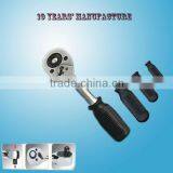 1/4" 3/8" 1/2" Dr. Black Handle Quick Release Ratchet Handle Tool thumbnail-1