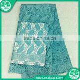 100 Polyester Double Tulle Latest Dress Making Embroidery Design Swiss Lace Fabric thumbnail-1