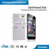 Wifi Android 4.4.2 Support 1080P 150 Lumens Projector Led