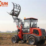 Qingdao Everun New Condition 1.5Ton Small Wheel Loader With Grapple Forks for Sale thumbnail-3
