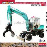 Chinese sipplier JINGONG JGM9075L wheel excavator cane machines