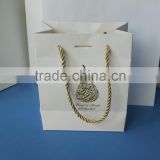 customized paper bag with silk ribbon