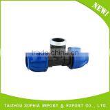 Water Irrigation Fittings PP Compression Quick Female Female Coupling