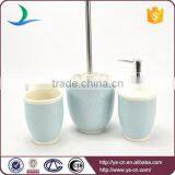 Elegant 3pcs Blue Ceramic Hotel Bathroom Amenity Sets thumbnail-1