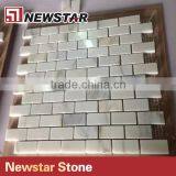 Newstar White Subway Tile Backsplash For Kitchen Marble Mosaico Mosaic thumbnail-1