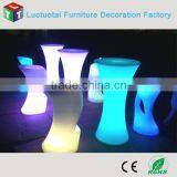 RGBW Color Change Remote Control High Round Light up Cocktail Led Table thumbnail-1