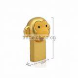 High Quality Golden Monkey Shape USB Flash Drive, Mini Cartoon USB Stick thumbnail-3
