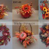 Artificial Plastic Fall Autumn Colorful Decorative Christmas Decoration Pumkin Garland thumbnail-5