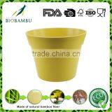 Wholesale Reusable Environmental Bamboo Fiber Garden Flower Pot thumbnail-2