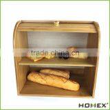 Wholesale Bamboo Bread Box Durable Wooden Storage Box Homex-BSCI thumbnail-1