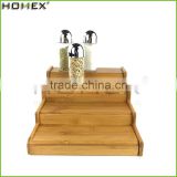 Bamboo Kitchen Spice Rack Step Shelf Homex-BSCI