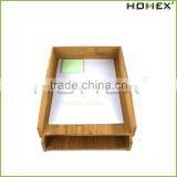 Bamboo Office Paper Tray for a4 Paper File Homex-BSCI thumbnail-1