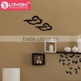 Home Decorating DIY MDF Wood Home Decor Cloud Shape Mural Wall Sticker for Home Decoration thumbnail-3