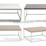 Bronze Stainless Steel Base Glass Coffee Table thumbnail-6