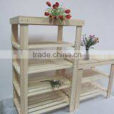 Foldable Modern Step Style Wood Decorative Flower Display Shelf thumbnail-2