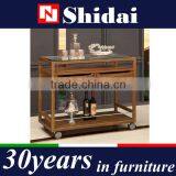 Storage Kitchen Restaurant Trolley Car 3 Tier Wheels Bottom With 2 Drawers N6402-RE thumbnail-1