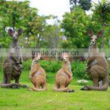 China Supplier Wholesale Fiberglass Kangaroo Animal Resin Sculptures thumbnail-1