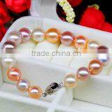 11-12mm Multicolors Edison Pearl Bracelet thumbnail-1