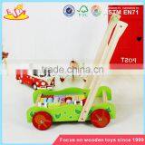 Wholesale Educational Wooden Baby Activity Walker Funny Toys Wooden Baby Activity Walker With Building Blocks W16E076 thumbnail-4