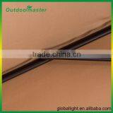 Outdoor 9FT Tan Steel Half Patio Umbrella With Crank thumbnail-5