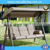 3 Seat Patio Swing Chair Metal Swing Chair With Steel Frame for Hot Sale thumbnail-1